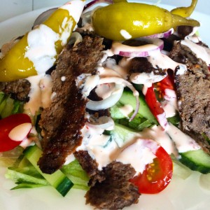 Hemlagat kebabkött