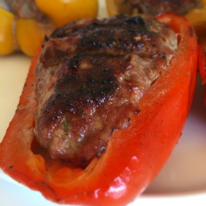 Lammfärsfylld paprika