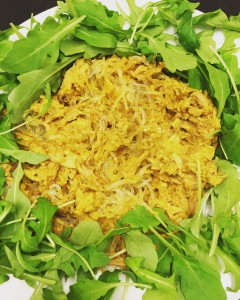 Kyckling i banan och currysås